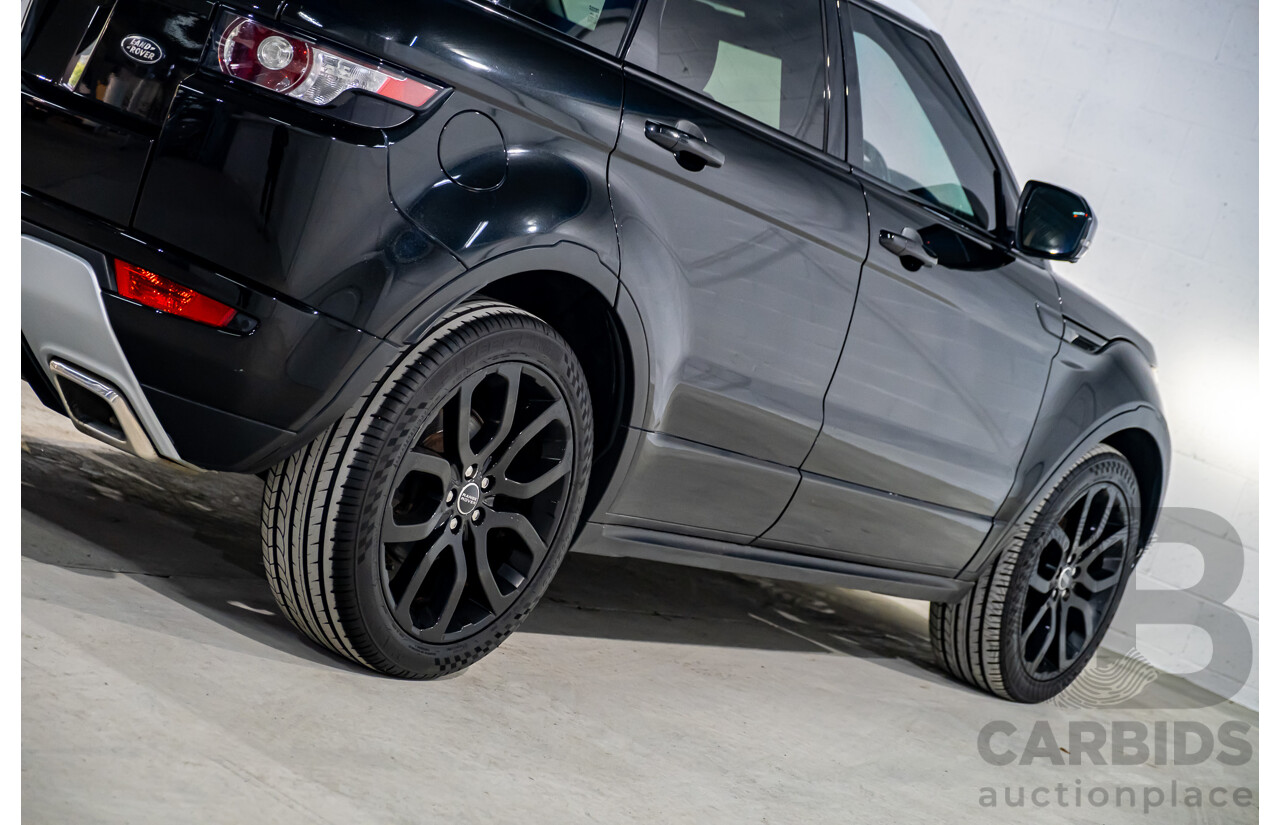 4/2012 Land Rover Range Rover Evoque SD4 Dynamic (AWD) LV 4d Wagon Santorini Black Turbo Diesel 2.2L