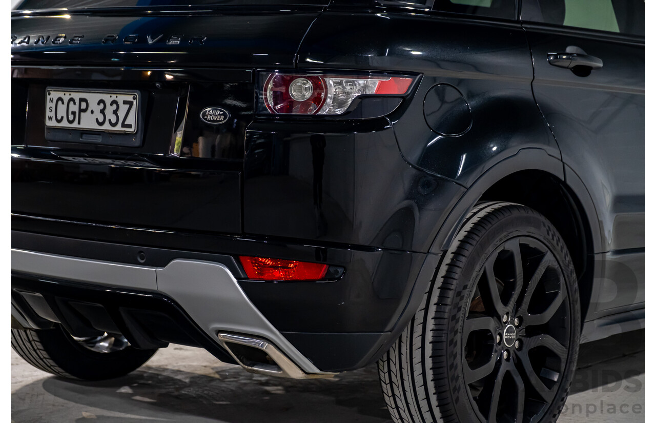 4/2012 Land Rover Range Rover Evoque SD4 Dynamic (AWD) LV 4d Wagon Santorini Black Turbo Diesel 2.2L