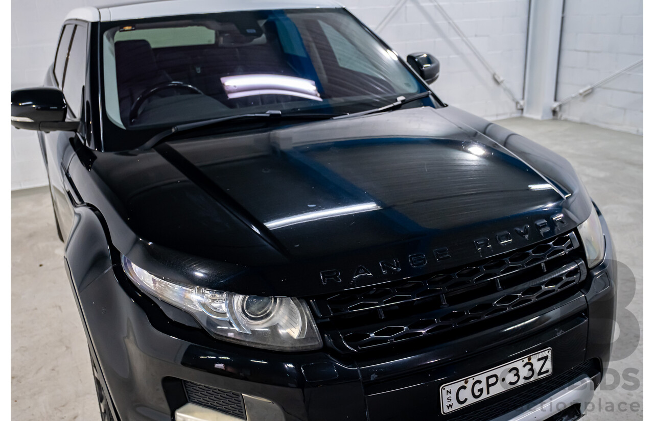 4/2012 Land Rover Range Rover Evoque SD4 Dynamic (AWD) LV 4d Wagon Santorini Black Turbo Diesel 2.2L