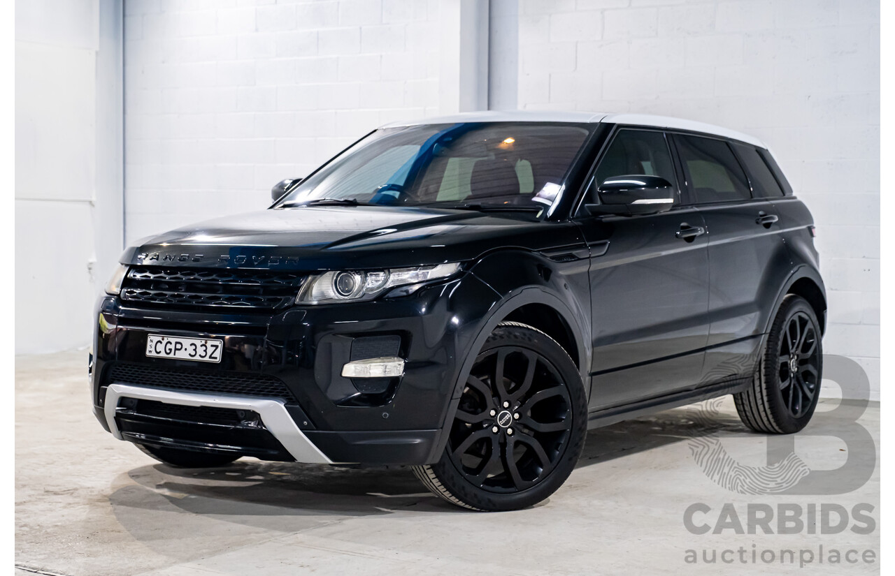 4/2012 Land Rover Range Rover Evoque SD4 Dynamic (AWD) LV 4d Wagon Santorini Black Turbo Diesel 2.2L