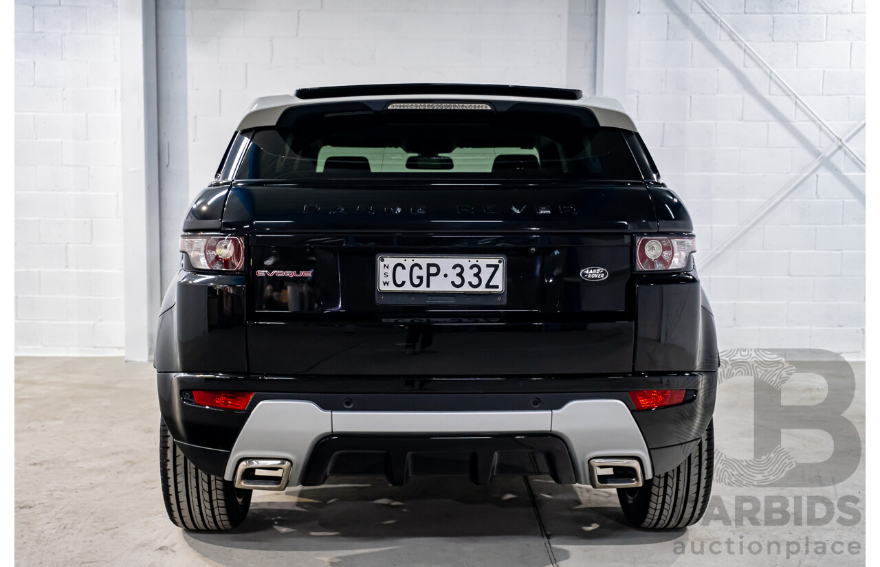 4/2012 Land Rover Range Rover Evoque SD4 Dynamic (AWD) LV 4d Wagon Santorini Black Turbo Diesel 2.2L