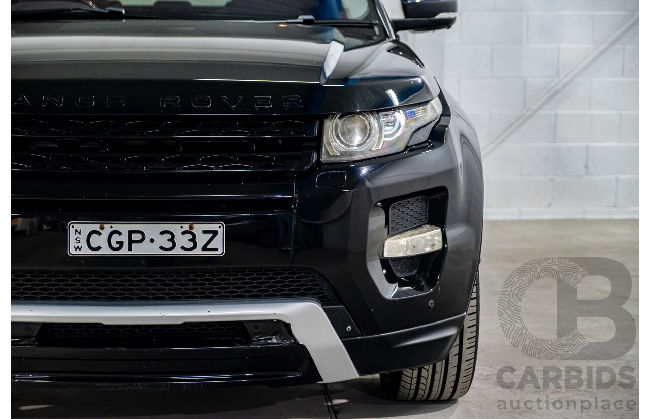 4/2012 Land Rover Range Rover Evoque SD4 Dynamic (AWD) LV 4d Wagon Santorini Black Turbo Diesel 2.2L