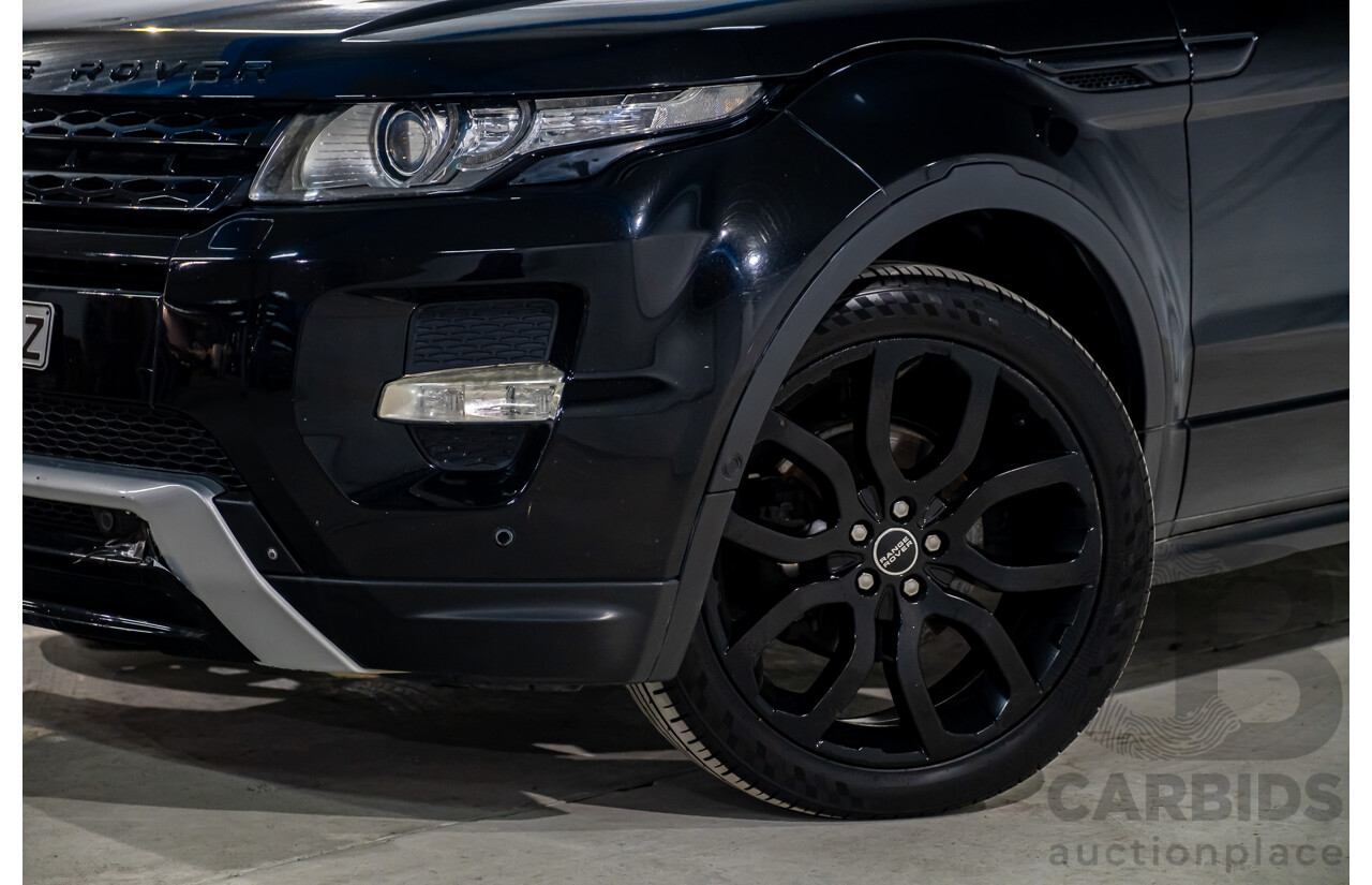 4/2012 Land Rover Range Rover Evoque SD4 Dynamic (AWD) LV 4d Wagon Santorini Black Turbo Diesel 2.2L