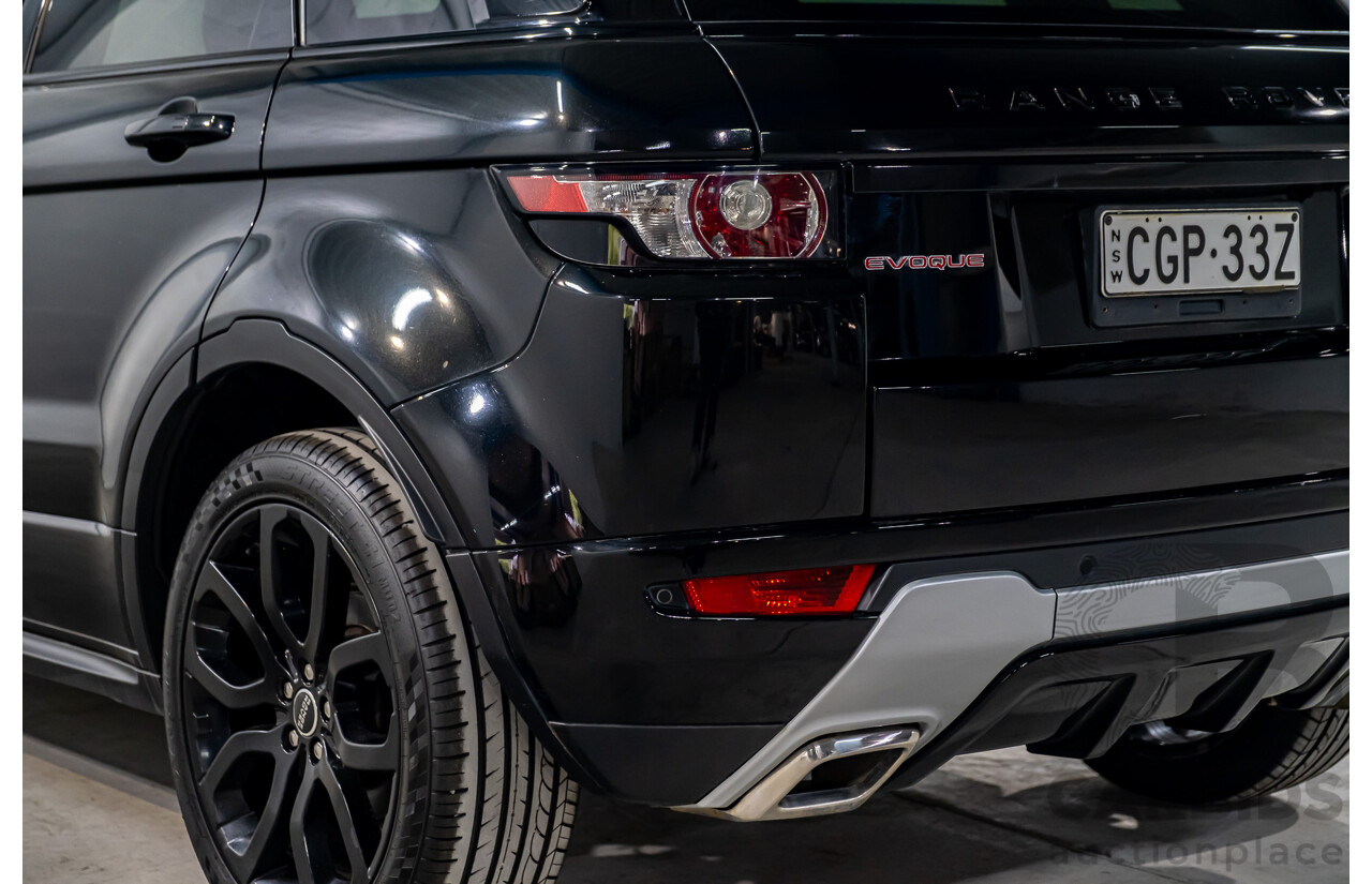 4/2012 Land Rover Range Rover Evoque SD4 Dynamic (AWD) LV 4d Wagon Santorini Black Turbo Diesel 2.2L