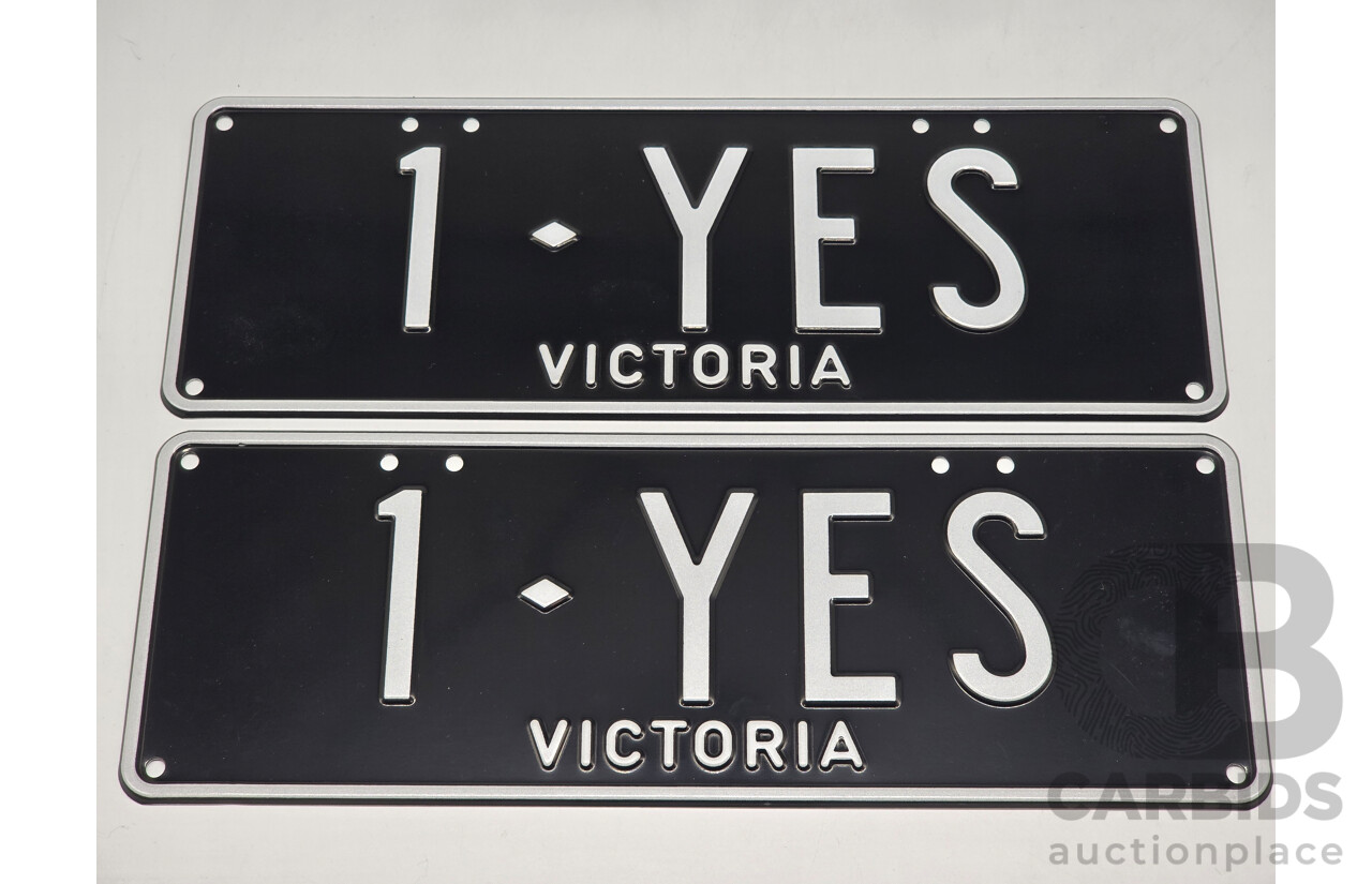 Victorian VIC Custom 4 Character Number Plate - 1.YES