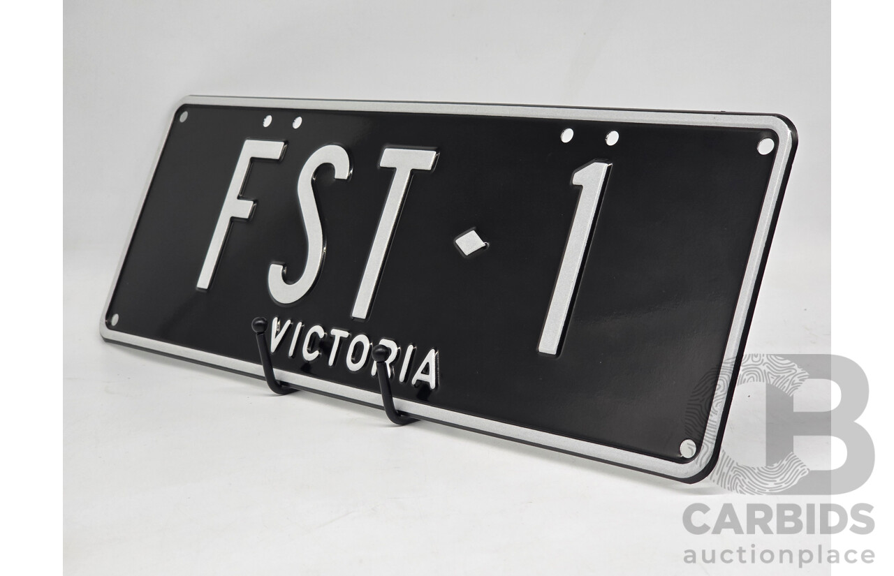 Victorian VIC Custom 4 Character Number Plate - FST.1