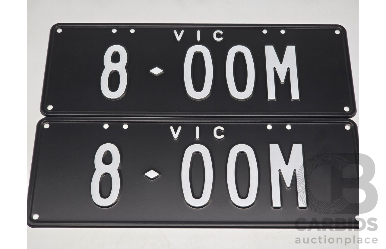 Victorian VIC Custom 4 Character Number Plate - 8.00M