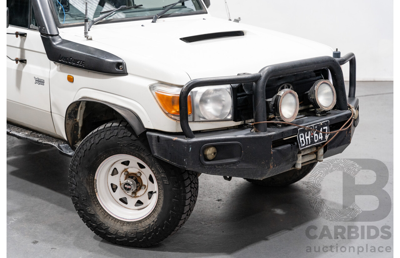 10/2007 Toyota Landcruiser Workmate (4x4) VDJ79R 2d C/Chas White Turbo Diesel V8 4.5L