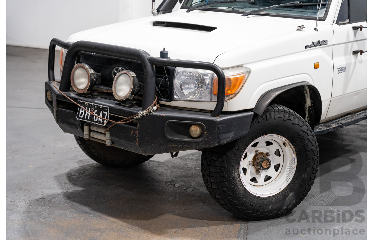 10/2007 Toyota Landcruiser Workmate (4x4) VDJ79R 2d C/Chas White Turbo Diesel V8 4.5L