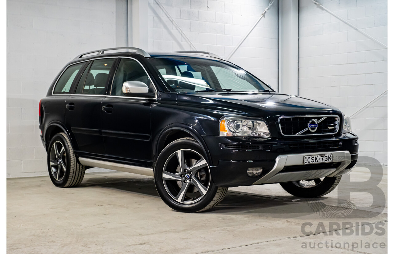 4/2014 Volvo XC90 3.2 R-Design (AWD) MY13 4d Wagon Black 3.2L - 7 Seater