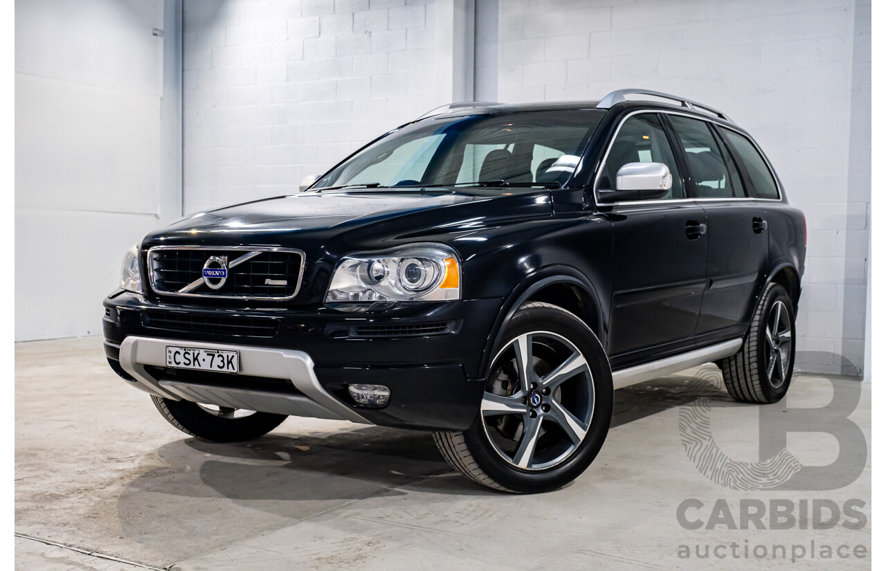 4/2014 Volvo XC90 3.2 R-Design (AWD) MY13 4d Wagon Black 3.2L - 7 Seater