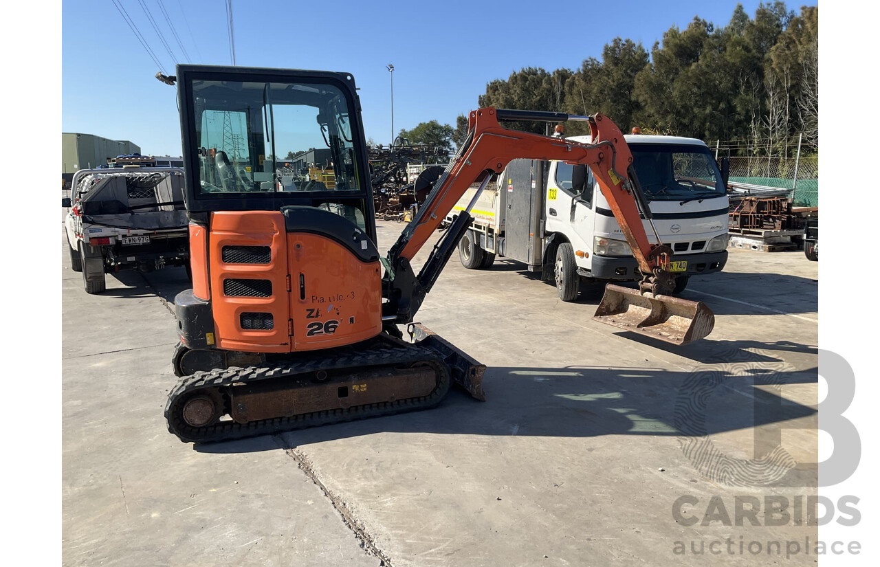 2017 Hitachi ZX26U-5 Mini Excavator - Lot 1542184 | ALLBIDS