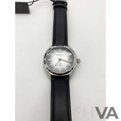 Bulova Classic Jet Star Grey Dial Watch 96B414 - New