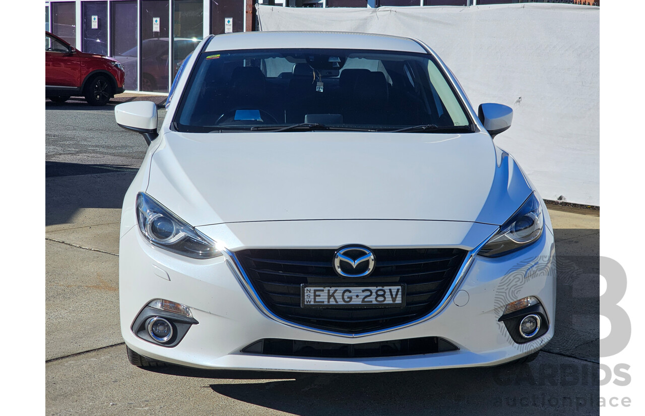 4/2014 Mazda 3 SP25 GT BM Skyactiv 4d Sedan Pearl White 2.5L