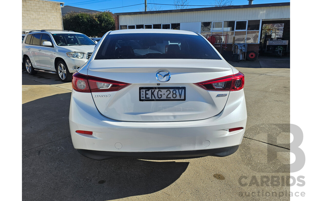 4/2014 Mazda 3 SP25 GT BM Skyactiv 4d Sedan Pearl White 2.5L