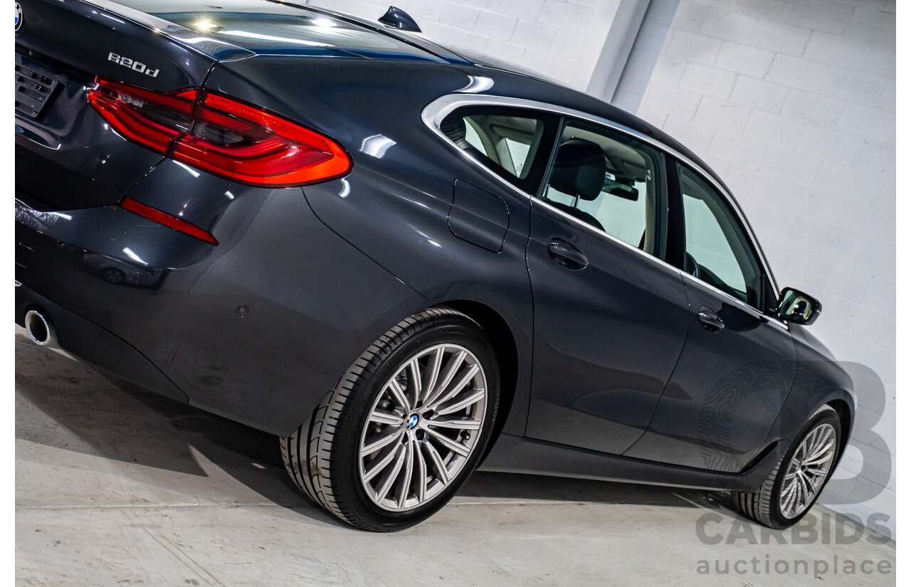 03/2020 BMW 620d Gran Turismo Luxury Line G32 MY20 4d Hatchback Sophisto Grey Metallic Turbo Diesel 2.0L