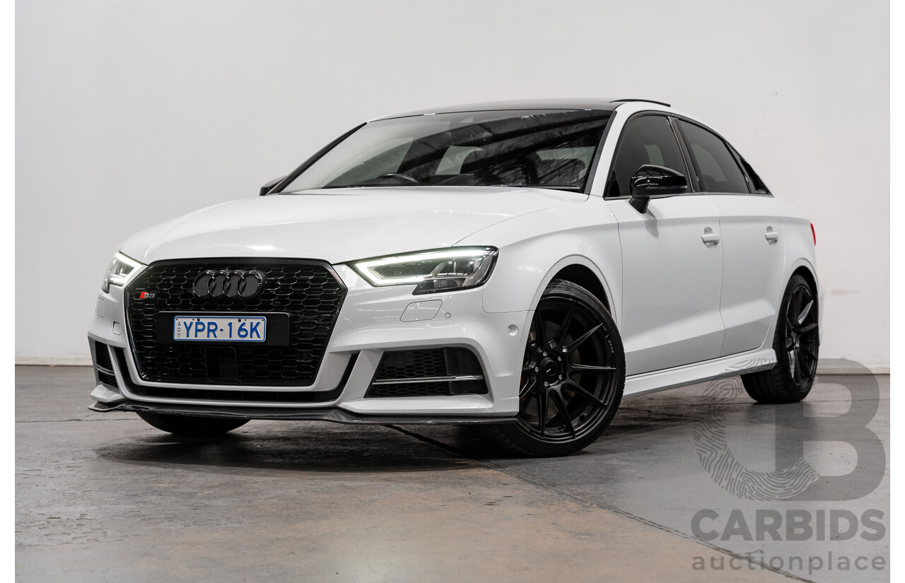 3/2017 Audi S3 2.0 TFSI Quattro (AWD) 8V MY17 4d Sedan Ibis White Turbo 2.0L