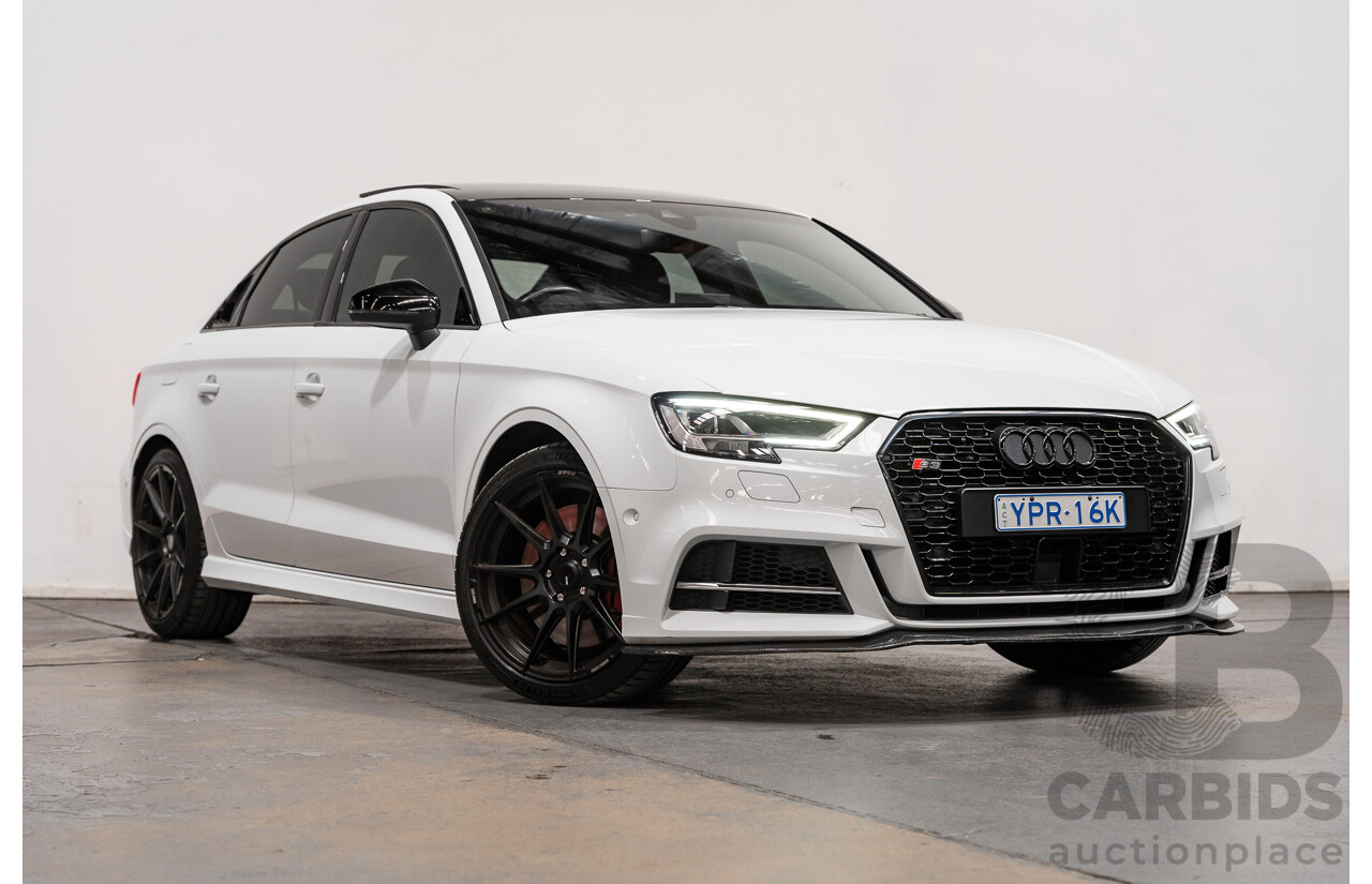 3/2017 Audi S3 2.0 TFSI Quattro (AWD) 8V MY17 4d Sedan Ibis White Turbo 2.0L