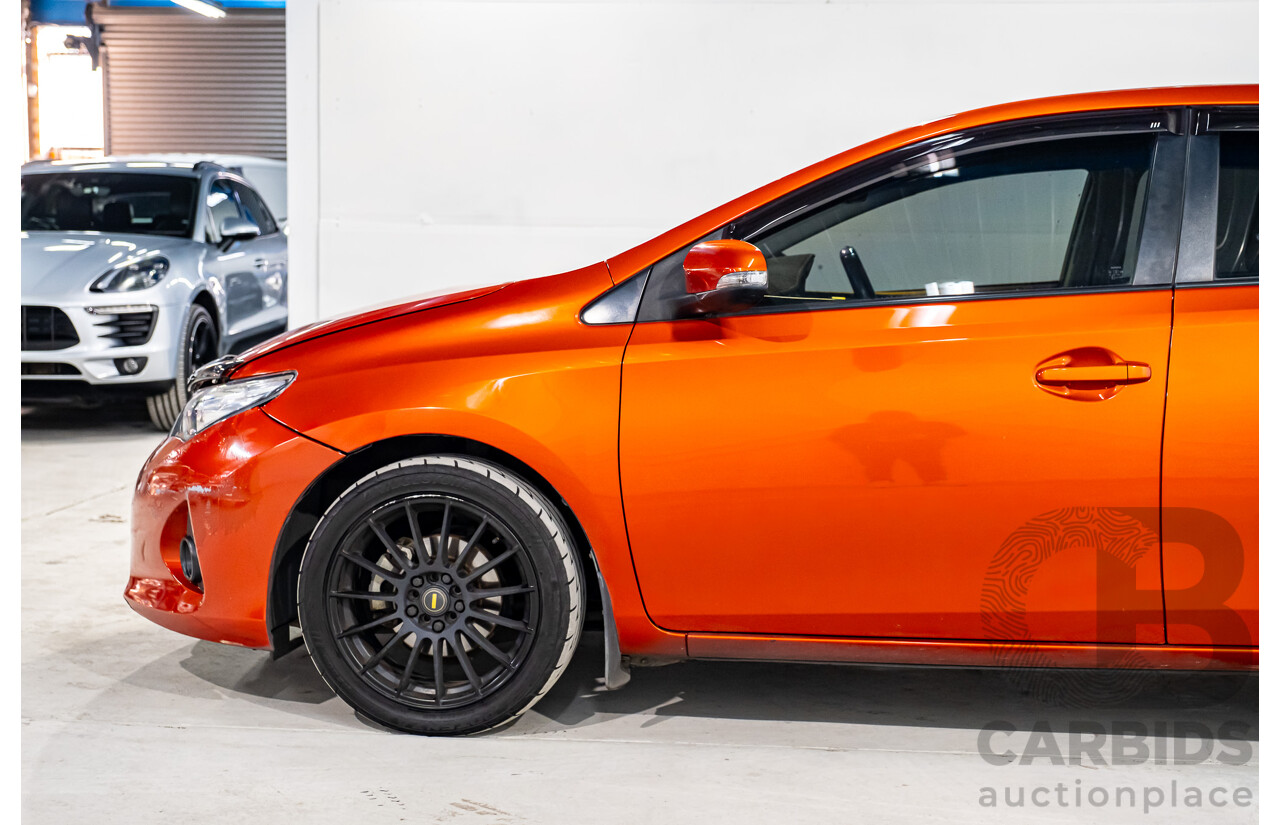 3/2015 Toyota Corolla Levin SX ZRE182R MY15 4d Hatchback Inferno Metallic Orange 1.8L