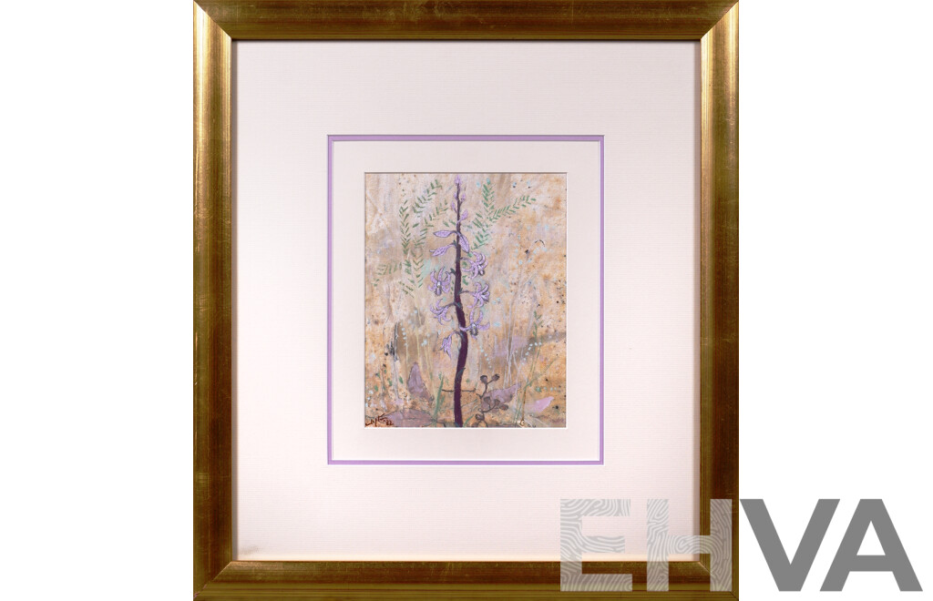 Clifton Pugh (1924-1990), Hyacinth Orchid 1982, Oil on Canvas on Board