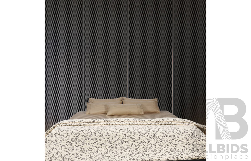 FERN FABRIC Spring Coffee - Double - 650GSM Coverlet - ORP $299.00