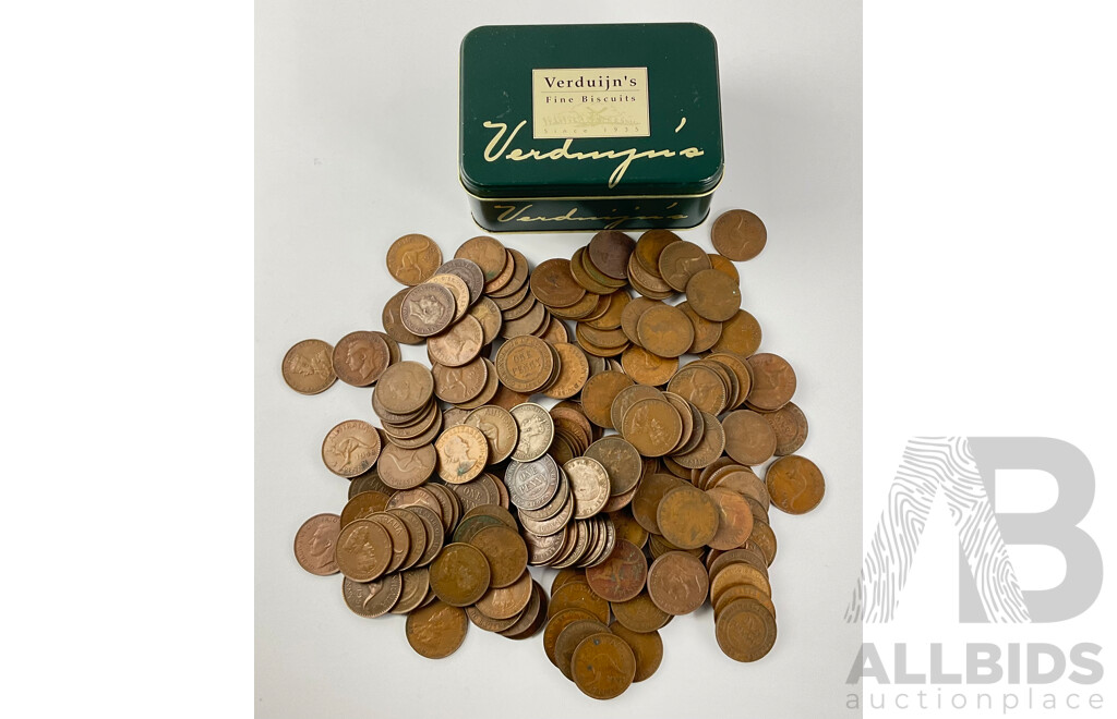 Collection of Australian KGV, KGVI and QE2 Pennies - Approximately 1.73 Kilograms