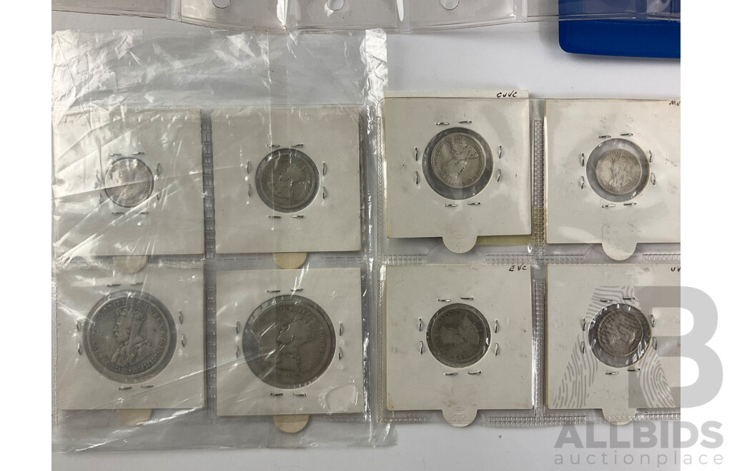 Collection of International Coins and Medallions Including Australian 1924-27 Theepence, Sixpence and Florins, Commemorative Twenty Cent Coins, Asia Coins Set, Nederlands Coin Set, 1969 Nickel Coinage and 1988 First State Medallions