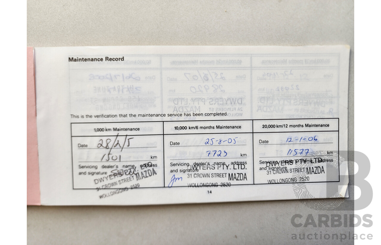 01/2005 Mazda Mazda3 MAXX SPORT FWD BK 4D Sedan Silver 2.0L