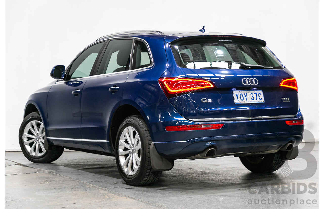 7/2015 Audi Q5 2.0 TFSI Quattro (AWD) 8R MY15 4d Wagon Scuba Blue Metallic Turbo 2.0L