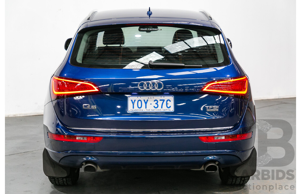 7/2015 Audi Q5 2.0 TFSI Quattro (AWD) 8R MY15 4d Wagon Scuba Blue Metallic Turbo 2.0L