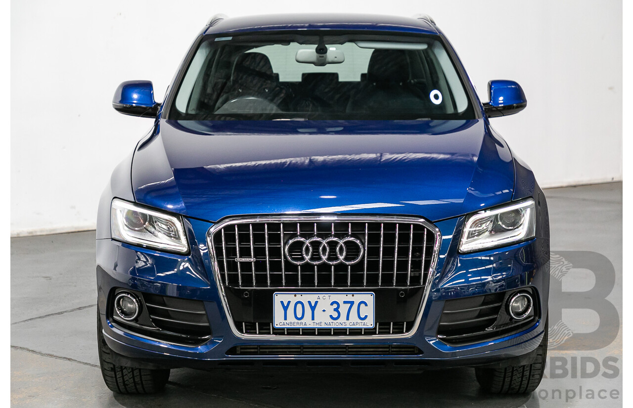 7/2015 Audi Q5 2.0 TFSI Quattro (AWD) 8R MY15 4d Wagon Scuba Blue Metallic Turbo 2.0L