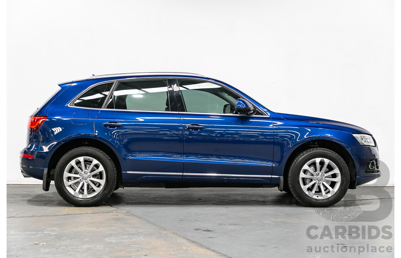 7/2015 Audi Q5 2.0 TFSI Quattro (AWD) 8R MY15 4d Wagon Scuba Blue Metallic Turbo 2.0L