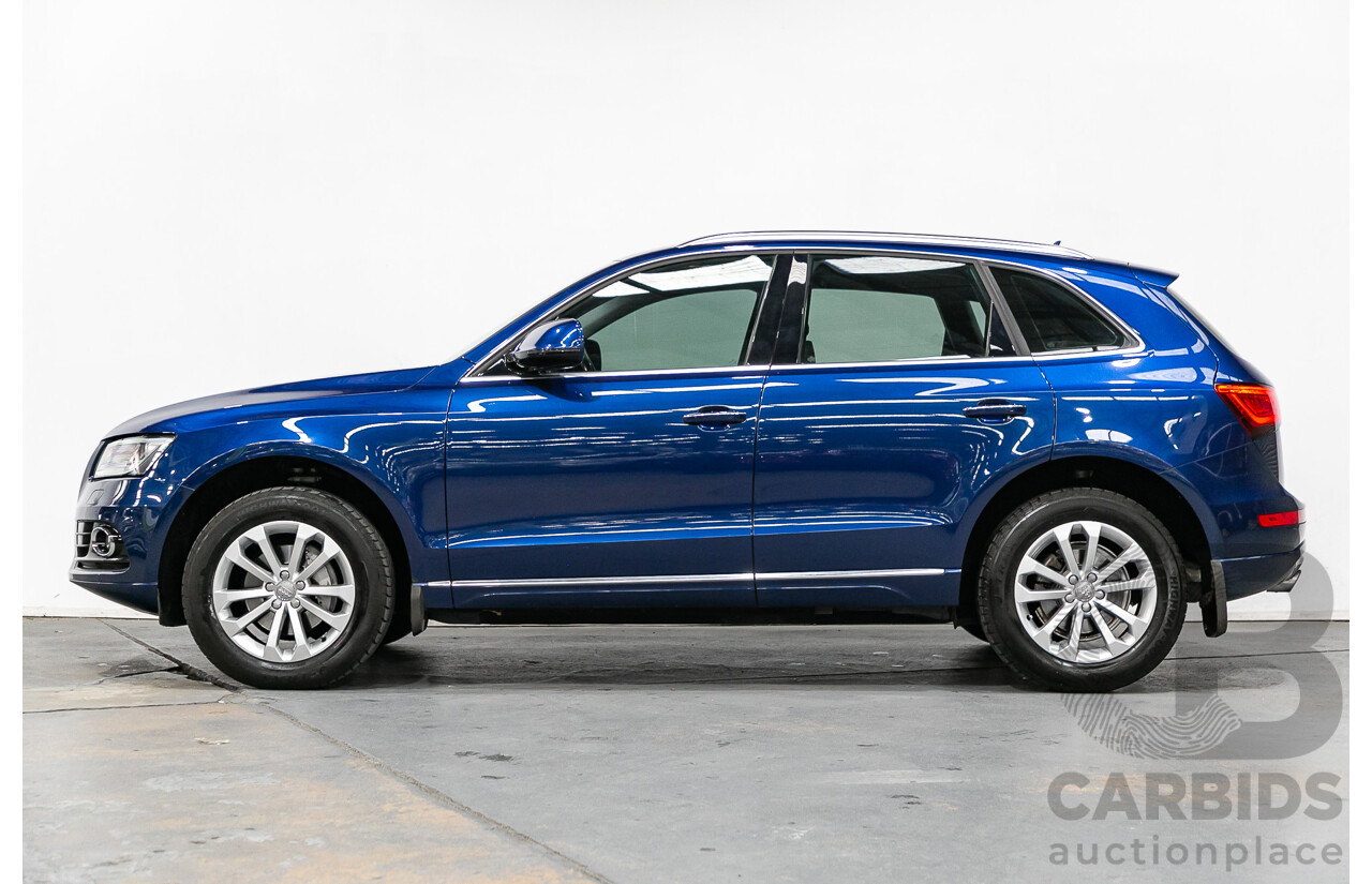 7/2015 Audi Q5 2.0 TFSI Quattro (AWD) 8R MY15 4d Wagon Scuba Blue Metallic Turbo 2.0L