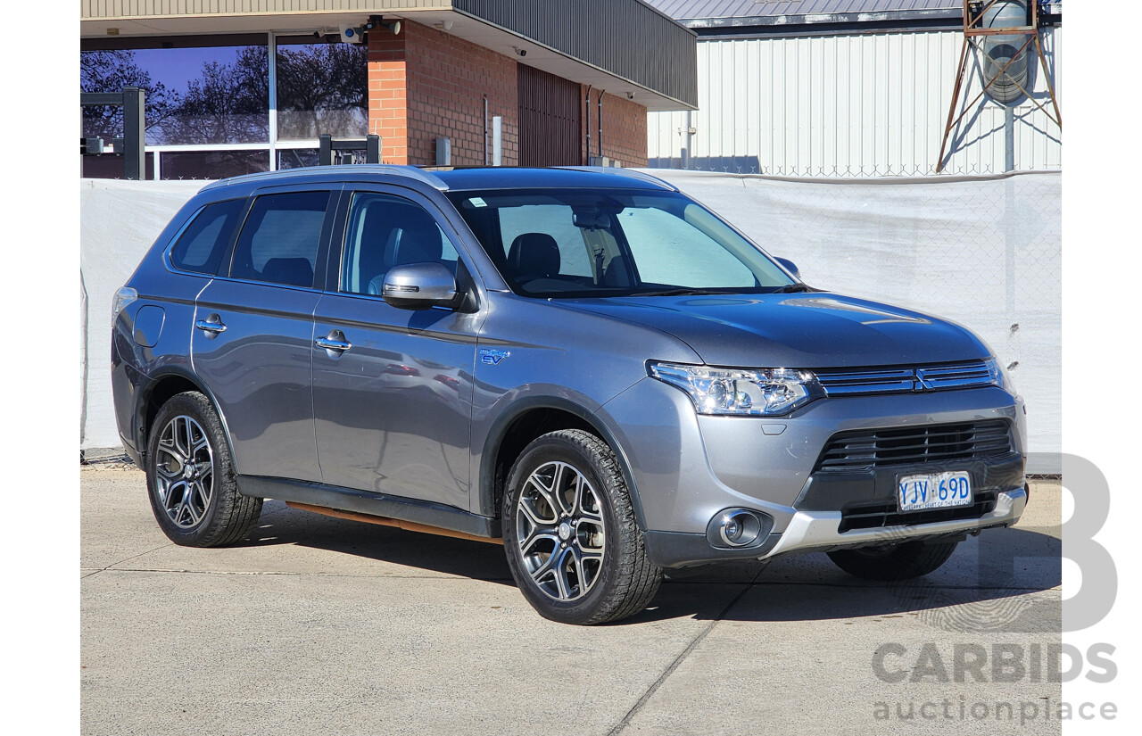 06/2014 Mitsubishi Outlander ASPIRE PHEV AWD ZJ MY14 4D Wagon Grey 2.0L