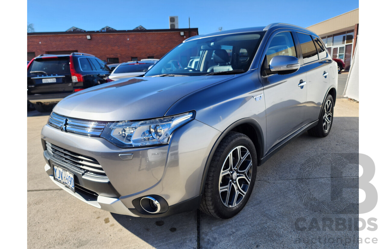 06/2014 Mitsubishi Outlander ASPIRE PHEV AWD ZJ MY14 4D Wagon Grey 2.0L