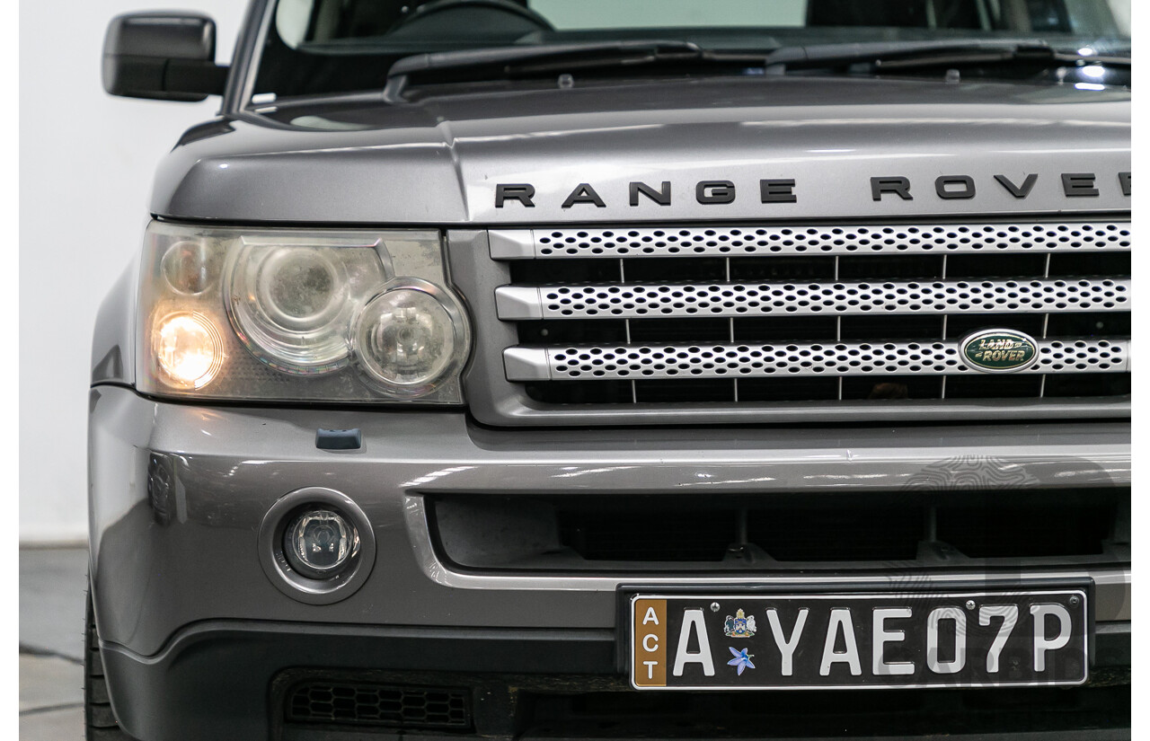 8/2007 Land Rover Range Rover Sport 3.6 TDV8 (4x4) MY07 4d Wagon Stornoway Grey Metallic Turbo Diesel V8 3.6L