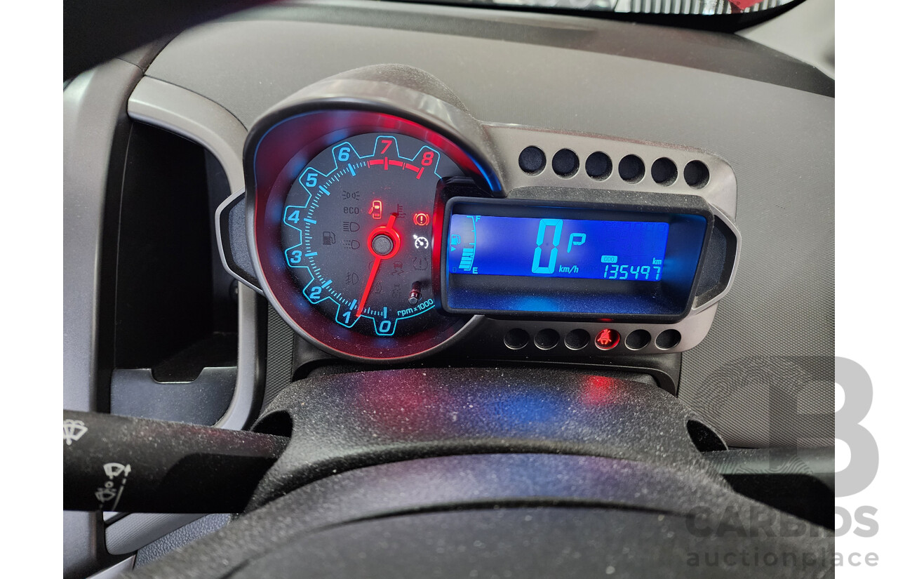 02/2012 Holden Barina CD FWD TM MY13 4D Sedan Red 1.6L