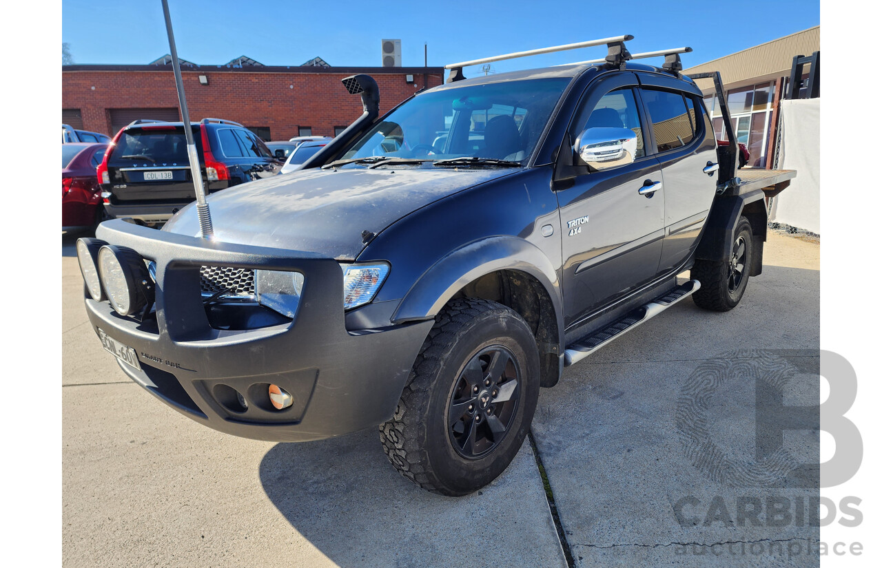 05/2012 Mitsubishi Triton GLX-R (4x4) MN MY12 Double Cab Utility Grey 2.5L