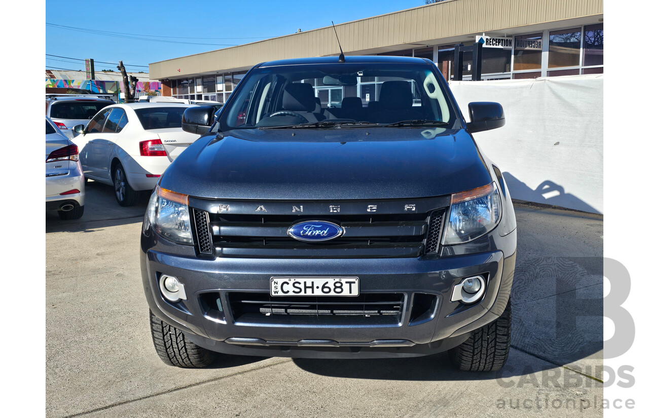 3/2014 Ford Ranger XLS 3.2 (4x4) PX Dual Cab Utility Metropolitan Grey 3.2L