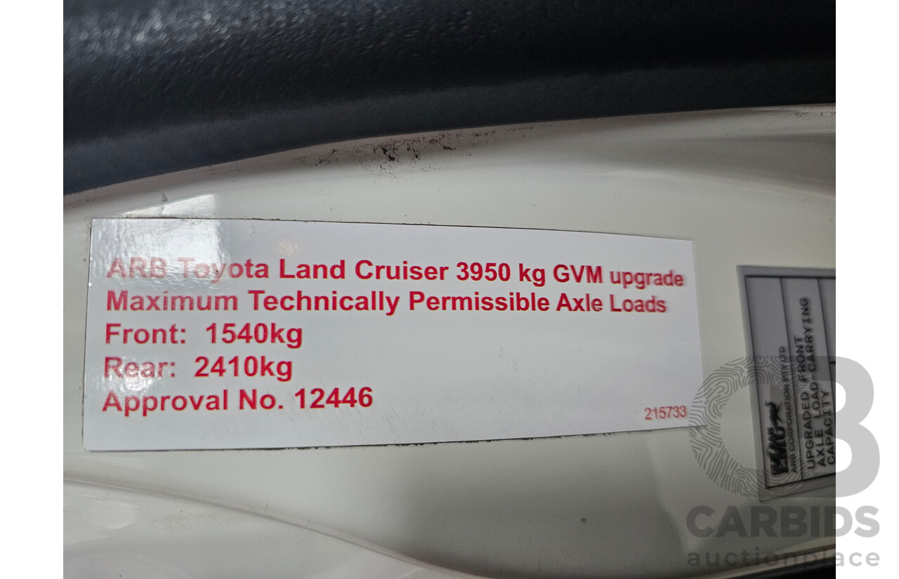 08/2020 Toyota Landcruiser GX (4x4) 4x4 VDJ79R C/Chas White 4.5L