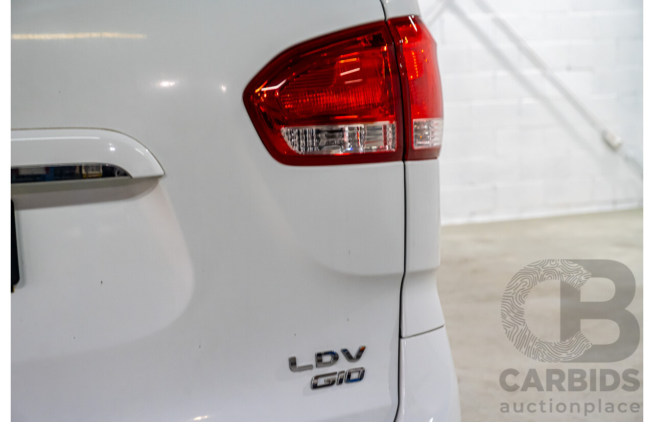 01/2019 Saic Motor LDV G10 SV7C MY19 4D Van White 2.4L