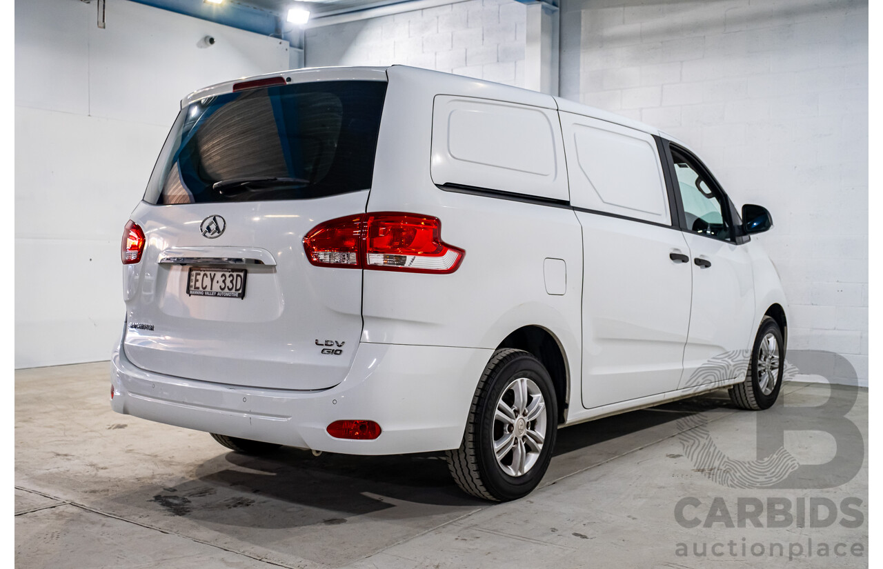 01/2019 Saic Motor LDV G10 SV7C MY19 4D Van White 2.4L