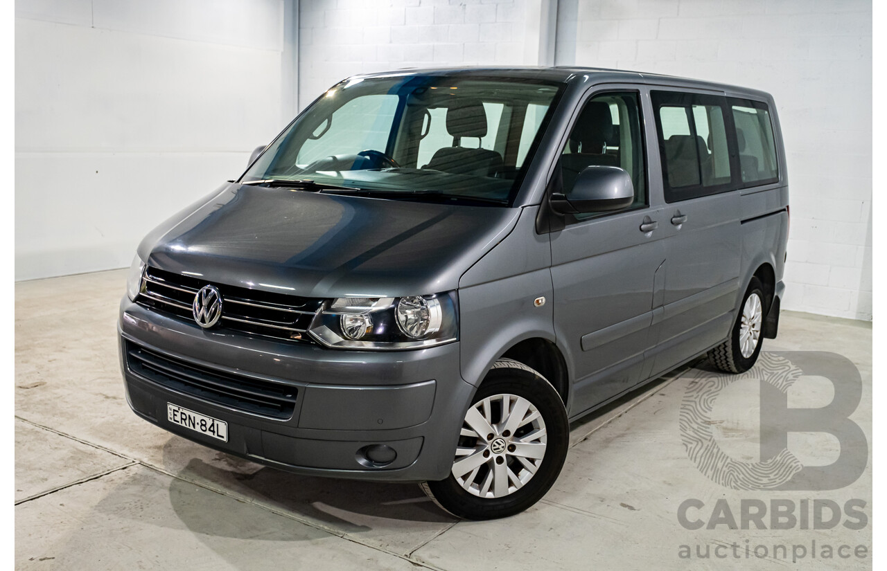 4/2014 Volkswagen Multivan Comfortline TDI340 T5 MY13 4d Wagon Metallic Grey Turbo Diesel 2.0L - 7 Seater