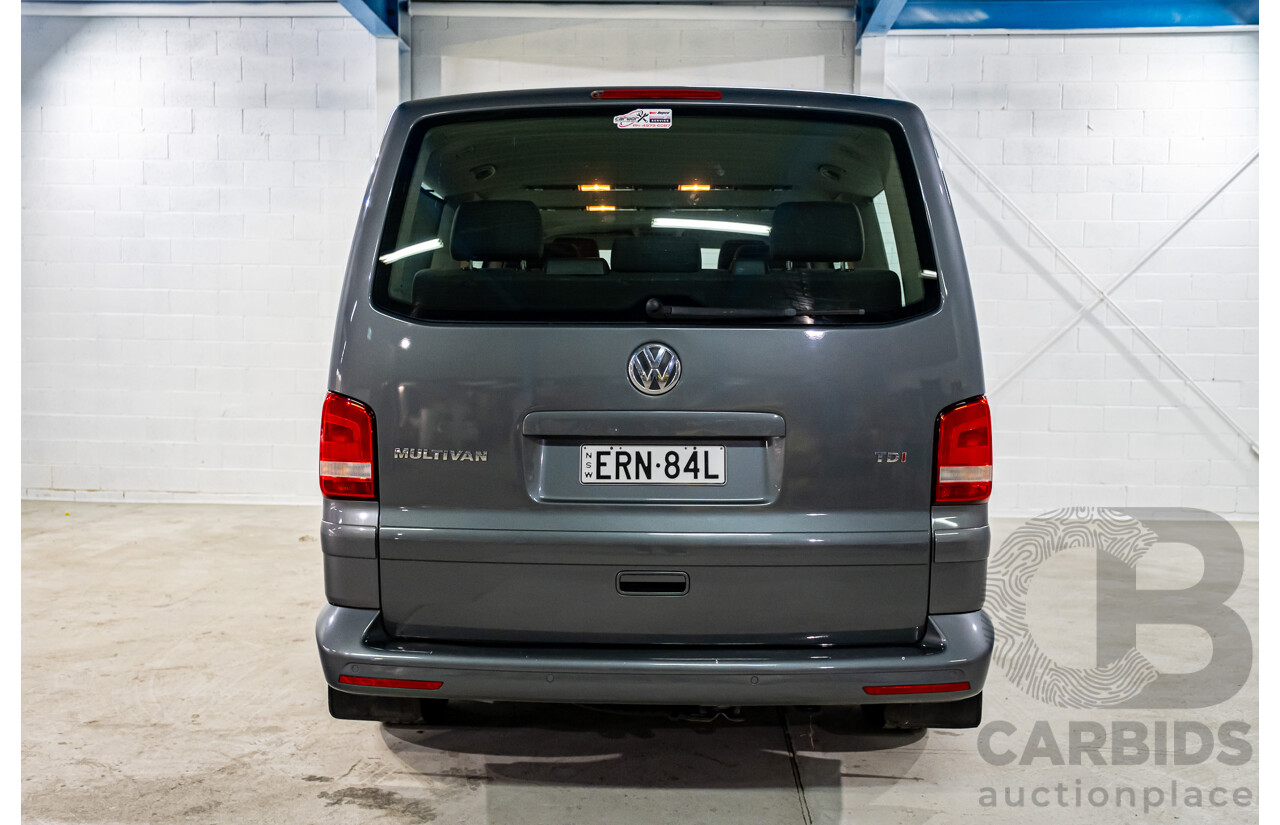 4/2014 Volkswagen Multivan Comfortline TDI340 T5 MY13 4d Wagon Metallic Grey Turbo Diesel 2.0L - 7 Seater