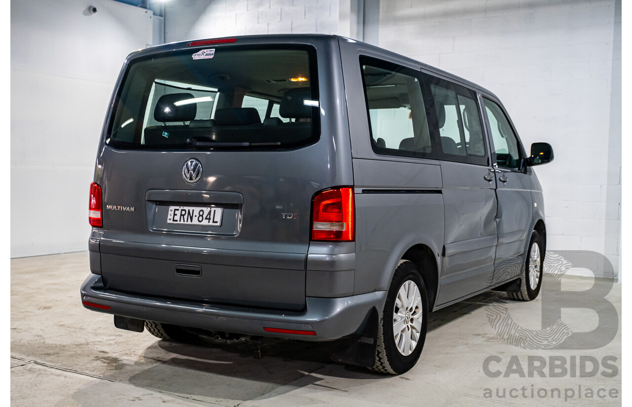 4/2014 Volkswagen Multivan Comfortline TDI340 T5 MY13 4d Wagon Metallic Grey Turbo Diesel 2.0L - 7 Seater