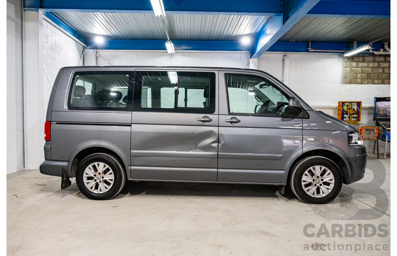 4/2014 Volkswagen Multivan Comfortline TDI340 T5 MY13 4d Wagon Metallic Grey Turbo Diesel 2.0L - 7 Seater