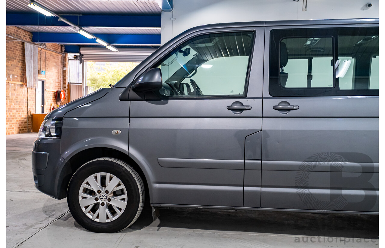 4/2014 Volkswagen Multivan Comfortline TDI340 T5 MY13 4d Wagon Metallic Grey Turbo Diesel 2.0L - 7 Seater