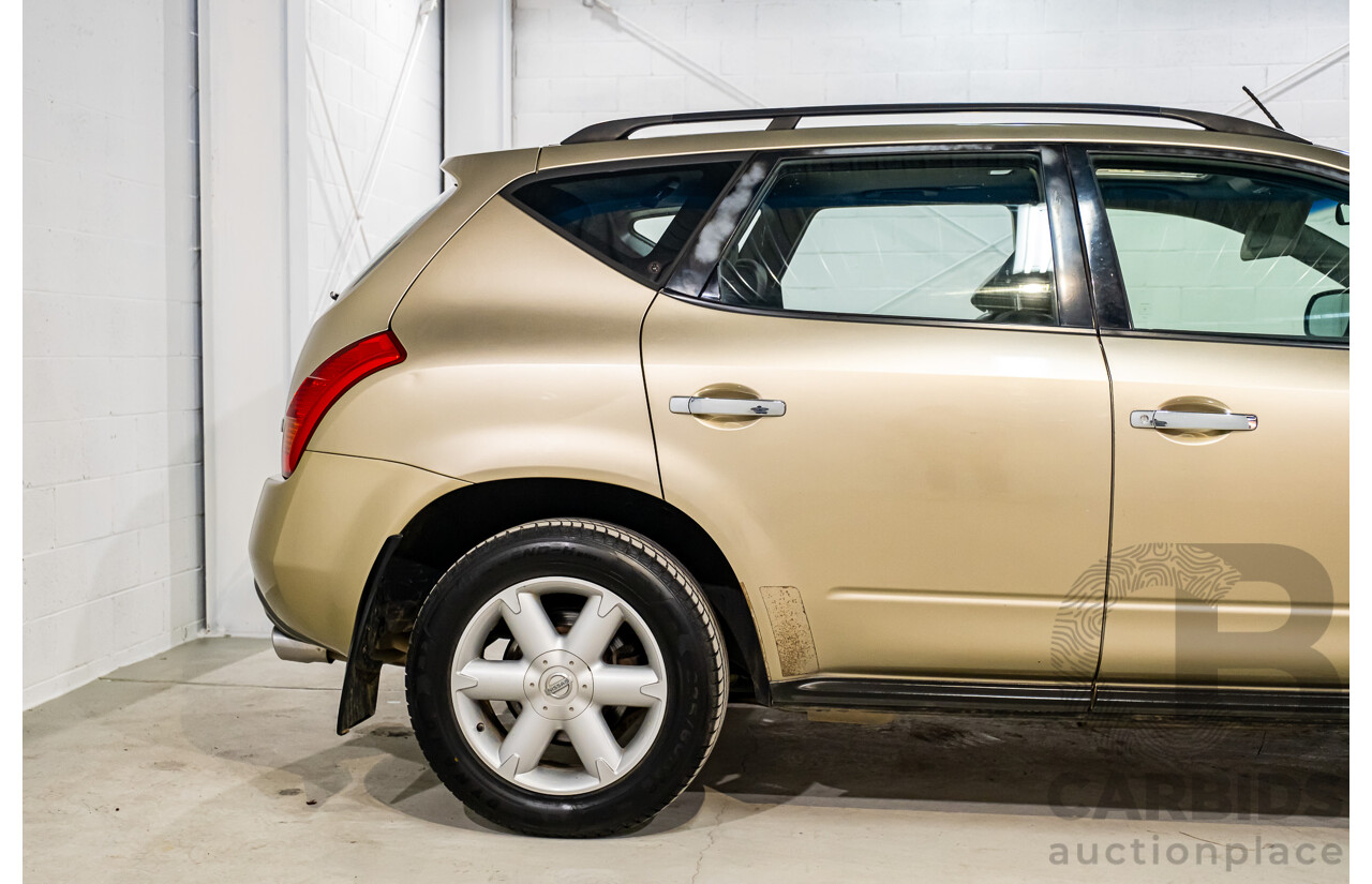 7/2007 Nissan Murano Ti-L (4x4) Z50 4d Wagon Desert Storm Metallic Gold V6 3.5L