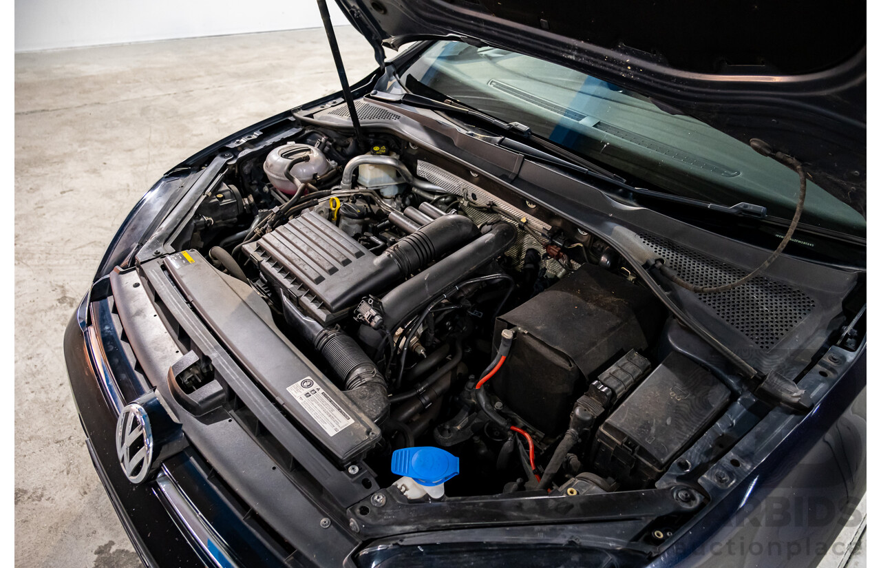 5/2015 Volkswagen Golf 90 TSI AU MY15 MK7 4d Hatchback Black Turbo 1.4L