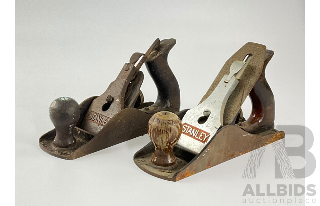 Two Vintage Stanley Bailey Number Four and a Half Hand Planes, Made in Australia